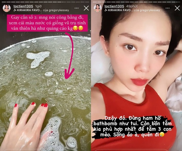 Tóc Tiên mua bom tắm để tắm bồn cho sành điệu nhưng nhận về cái kết bẽ bàng - Ảnh 3.