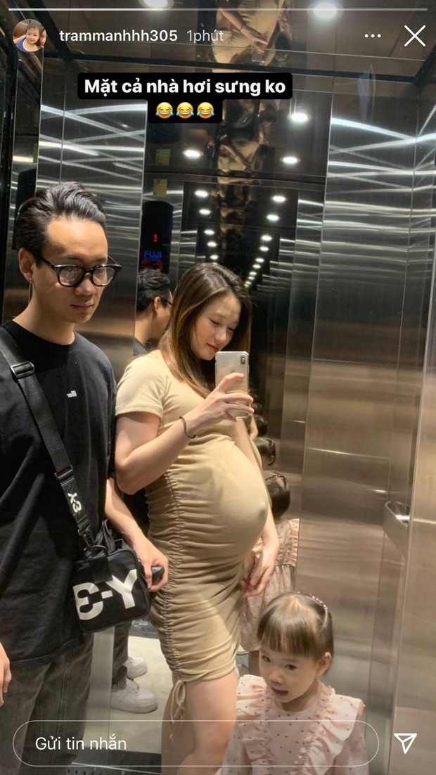 Trâm Anh - vợ JustaTee đúng là bà bầu về đích ở khoản da đẹp, nhìn mướt mườn mượt thấy mê luôn - Ảnh 3.
