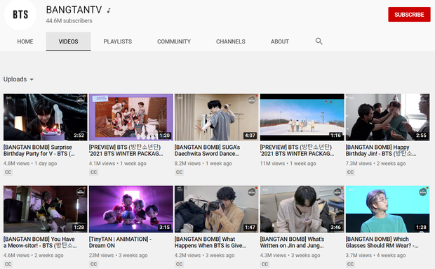 10 kênh YouTube của ca sĩ Kpop có nhiều lượt đăng ký nhất: BLACKPINK đứng đầu nhưng BTS mới làm Knet choáng váng - Ảnh 7.