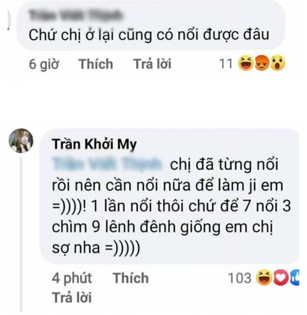 Bị antifan chê ở lại showbiz cũng như không, Khởi My gây bão khi dùng phép so sánh “7 nổi 3 chìm” đầy tính cà khịa để đáp trả - Ảnh 2.