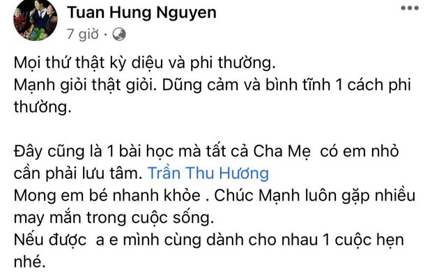 Hoà Minzy và dàn sao Việt dậy sóng trước vụ “người hùng” cứu bé gái rơi từ tầng 12, Tuấn Hưng nhân đây dặn dò luôn bà xã - Ảnh 4. Hoà Minzy và dàn sao Việt dậy sóng trước vụ “người hùng” cứu bé gái rơi từ tầng 12, Tuấn Hưng nhân đây dặn dò luôn bà xã - Ảnh 4.