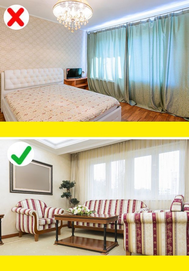 6 sai lầm mà ai cũng mắc phải khiến ngôi nhà đã nhỏ lại càng thêm tù  túng, chật chội - Ảnh 4.