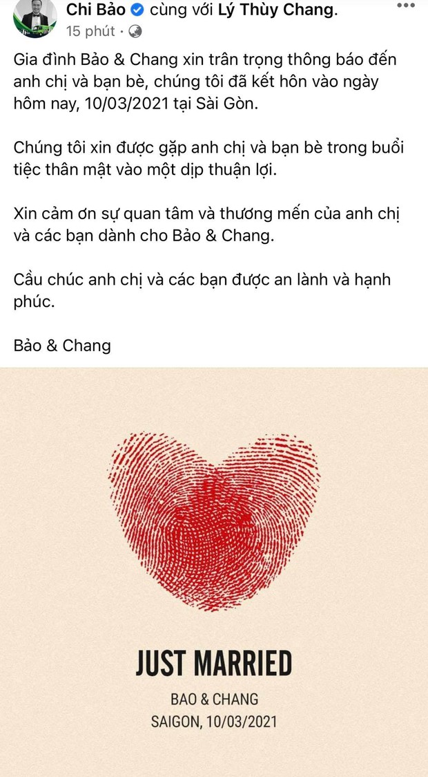 HOT: Chi Bảo và bạn gái đại gia kém 16 tuổi đã chính thức kết hôn vào hôm nay! - Ảnh 2.