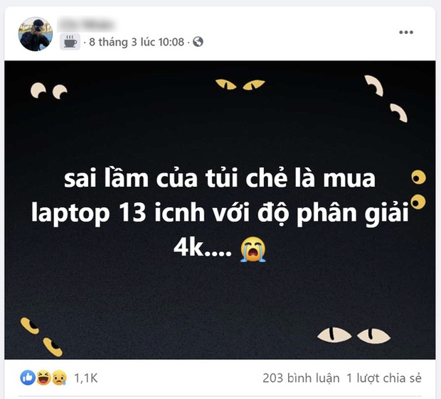 Sai lầm của tuổi trẻ là mua laptop 13 inch với độ phân giải 4K - Ảnh 1.