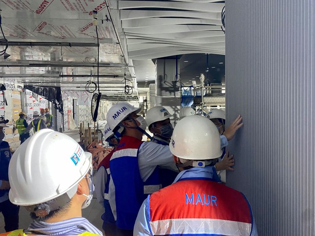 Hé lộ kiến trúc ấn tượng bên trong nhà ga ngầm Ba Son của tuyến Metro số 1 - Ảnh 1.