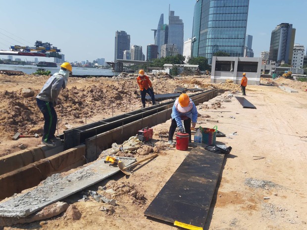 Hé lộ kiến trúc ấn tượng bên trong nhà ga ngầm Ba Son của tuyến Metro số 1 - Ảnh 12.