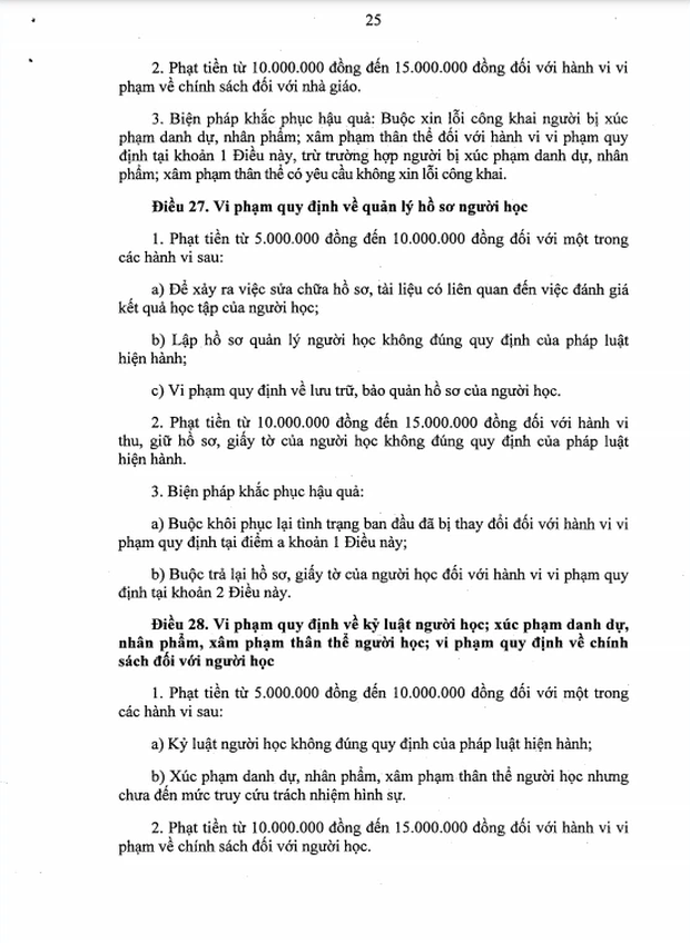 Xúc phạm danh dự giáo viên, học sinh bị phạt đến 10 triệu đồng - Ảnh 2. Xúc phạm danh dự giáo viên, học sinh bị phạt đến 10 triệu đồng - Ảnh 2.