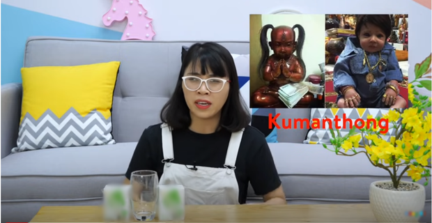 Trước khi vướng lùm xùm xin vía học giỏi, Youtuber Thơ Nguyễn cũng từng làm video liên quan đến Kumanthong - Ảnh 1.