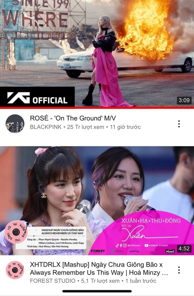 Rất tiếc cho Văn Mai Hương và Hoà Minzy, đang #1 trending tới nơi rồi mà lại bị Rosé (BLACKPINK) chặn giữa đường - Ảnh 5. Rất tiếc cho Văn Mai Hương và Hoà Minzy, đang #1 trending tới nơi rồi mà lại bị Rosé (BLACKPINK) chặn giữa đường - Ảnh 5.