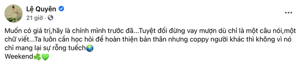 Nghi vấn Lệ Quyên đá xéo Hồ Ngọc Hà, chê bạn cũ rỗng tuếch vì phát ngôn gây tranh cãi về phim của Trấn Thành - Ảnh 2.