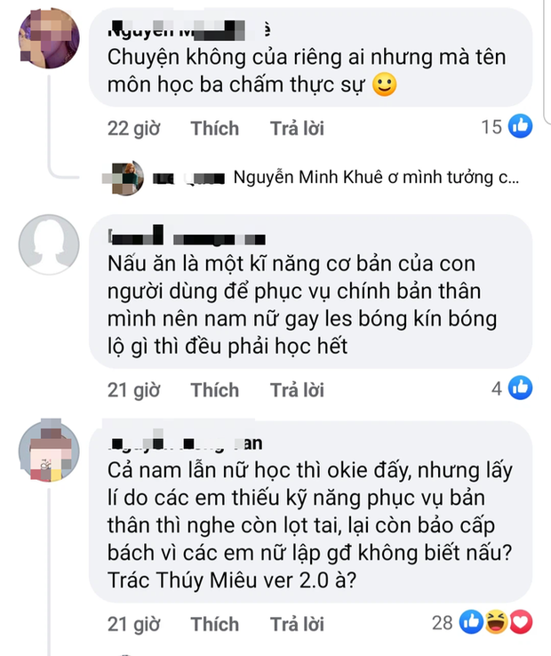 Trường học ở Huế thí điểm việc dạy nữ công gia chánh: Người vô cùng ủng hộ, người băn khoăn, thầy hiệu trưởng nói gì? - Ảnh 4. Trường học ở Huế thí điểm việc dạy nữ công gia chánh: Người vô cùng ủng hộ, người băn khoăn, thầy hiệu trưởng nói gì? - Ảnh 4.