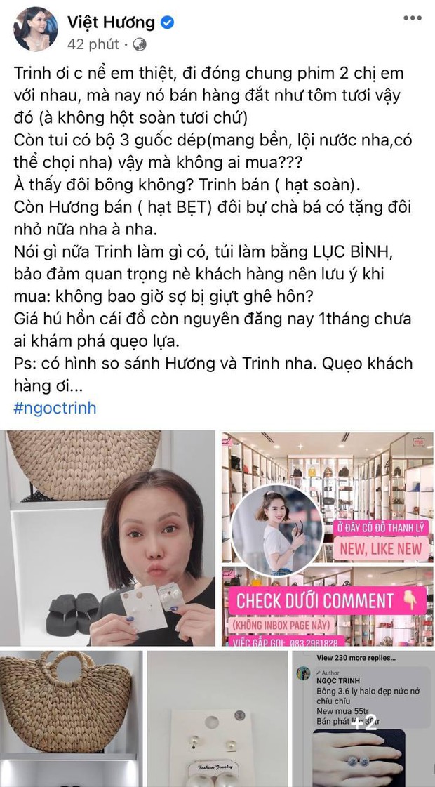 Sao Vbiz đu trend thanh lý của Ngọc Trinh: Việt Hương bán 3 món nghe mà ngã ngửa, hàng của Lê Lộc thế này ai dám chốt đơn? - Ảnh 2.