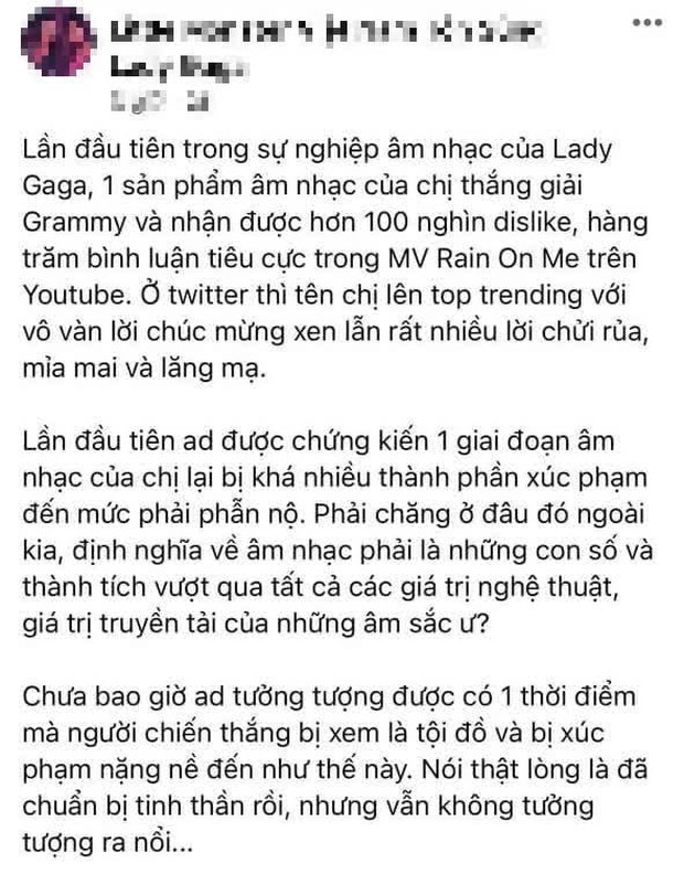 Fan BTS tức giận tràn vào xúc phạm Lady Gaga và Ariana Grande vì idol thua giải, MV Rain On Me tăng hơn 100 nghìn dislike! - Ảnh 8. Fan BTS tức giận tràn vào xúc phạm Lady Gaga và Ariana Grande vì idol thua giải, MV Rain On Me tăng hơn 100 nghìn dislike! - Ảnh 8.