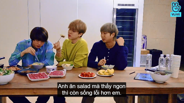 Nêu quan điểm về việc ăn salad nhưng bị phản đối kịch liệt, RM (BTS) cúi đầu xin lỗi ngay trên sóng livestream? - Ảnh 4.