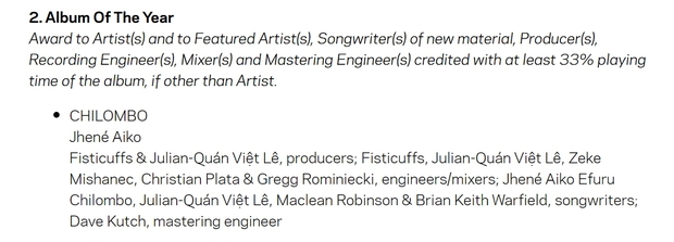 Một nghệ sĩ Việt có tên trong danh sách đề cử big four của Grammy 2021, chung mâm với ekip của Taylor Swift và Dua Lipa? - Ảnh 3.