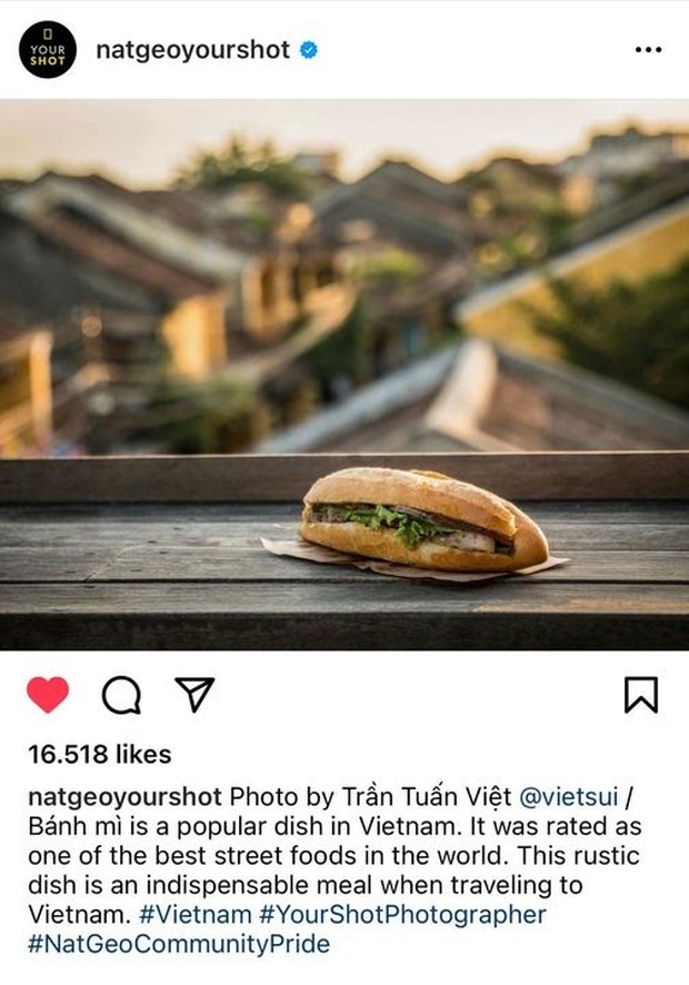 Bức ảnh ổ bánh mì Việt Nam đạt gần 17k likes trên chuyên trang hình ảnh nổi tiếng thế giới, bất ngờ hơn là danh tính của tác giả - Ảnh 1.