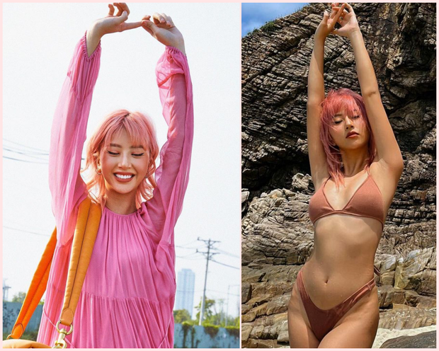 Quỳnh Anh Shyn thay hẳn 2 bộ bước vào đại chiến bikini nhưng pose hơi cồng kềnh và đau lưng thì phải - Ảnh 2. Quỳnh Anh Shyn thay hẳn 2 bộ bước vào đại chiến bikini nhưng pose hơi cồng kềnh và đau lưng thì phải - Ảnh 2.