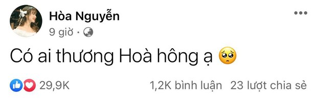 Giữa đêm Hoà Minzy đăng đàn “Có ai thương Hòa không?”, chính chủ phải lên tiếng ngay vì gây hoang mang dư luận - Ảnh 1.