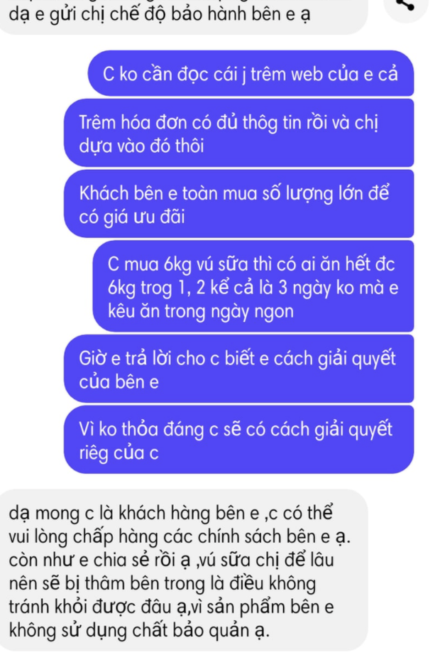Xôn xao cửa hàng thực phẩm ở Hà Nội bán 6kg trái cây đểu, khách muốn đổi trả thì lại bảo: Vú sữa là hàng nhạy cảm, phải ăn ngay! - Ảnh 4. Xôn xao cửa hàng thực phẩm ở Hà Nội bán 6kg trái cây đểu, khách muốn đổi trả thì lại bảo: Vú sữa là hàng nhạy cảm, phải ăn ngay! - Ảnh 4.