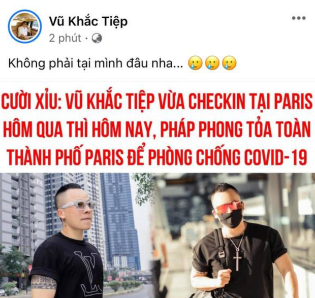 Đại sứ cách ly vươn tầm thế giới: Vũ Khắc Tiệp check in đi Paris, Paris phong toả 1 tháng? - Ảnh 2.