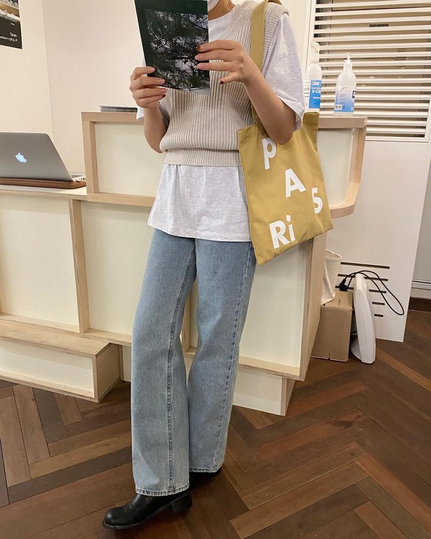 Làm mới loạt items cũ trong tủ đồ bằng 12 công thức mix&match xinh tươi, trendy của hội gái Hàn - Ảnh 7. Làm mới loạt items cũ trong tủ đồ bằng 12 công thức mix&match xinh tươi, trendy của hội gái Hàn - Ảnh 7.