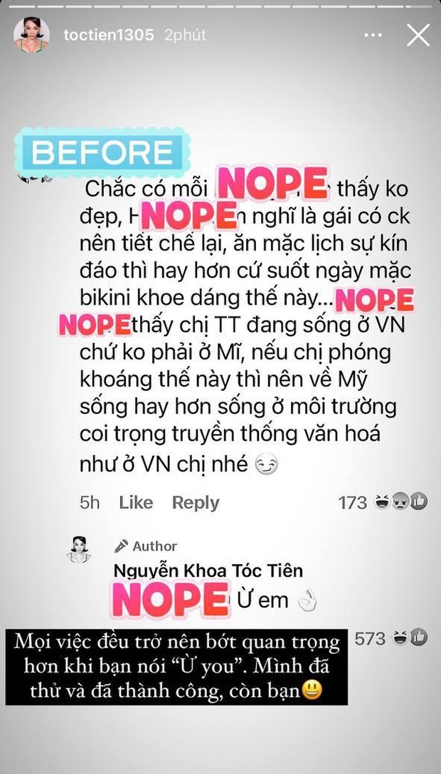 Bị chỉ trích vì liên tục hở bạo hậu kết hôn, Tóc Tiên có màn đáp trả ngắn gọn mà xứng đáng 10 điểm về độ chất! - Ảnh 2.