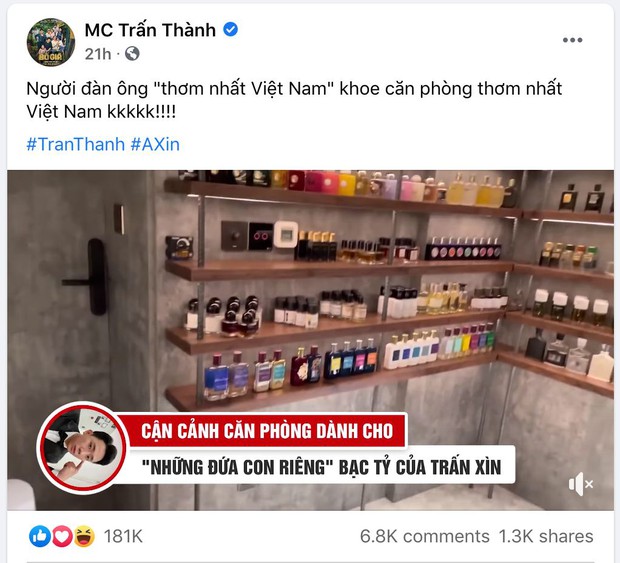 Trấn Thành tự nhận mình là người đàn ông thơm nhất Việt Nam, liên tục khoe phòng riêng chứa BST nước hoa hơn 200 chai - Ảnh 5. Trấn Thành tự nhận mình là người đàn ông thơm nhất Việt Nam, liên tục khoe phòng riêng chứa BST nước hoa hơn 200 chai - Ảnh 5.