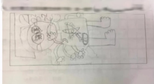 Đề bài: Vẽ tư thế ngủ của mẹ, cậu nhóc đưa ra sản phẩm khiến mẹ ngượng tím mặt, giáo viên cũng phải cạn lời - Ảnh 3.