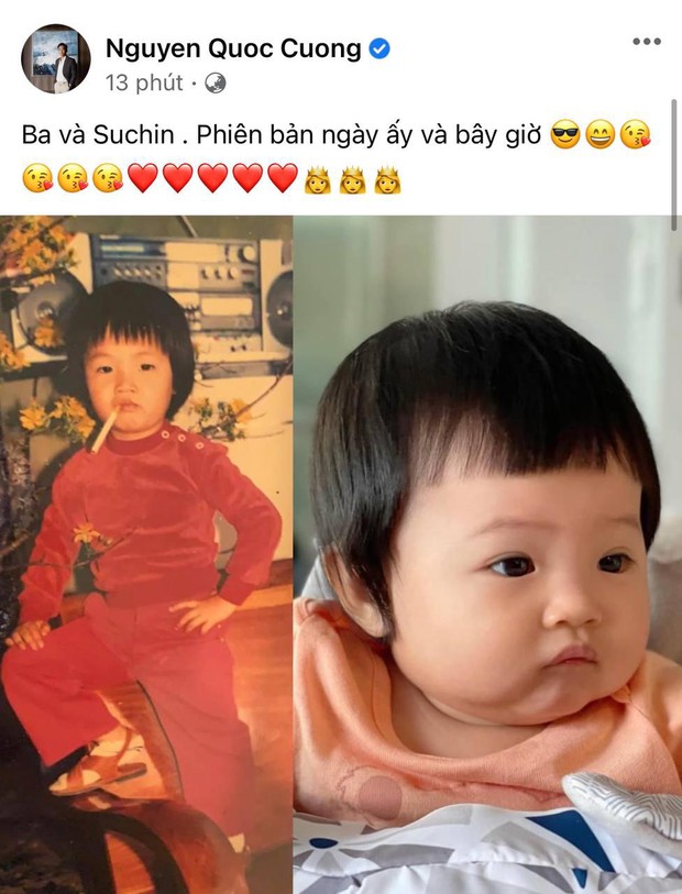 Cường Đô La tung ảnh ngày bé như copy - paste với Suchin, ai ngờ mẹ bỉm “đẻ thuê” Đàm Thu Trang phán ngay câu này! - Ảnh 2. Cường Đô La tung ảnh ngày bé như copy - paste với Suchin, ai ngờ mẹ bỉm “đẻ thuê” Đàm Thu Trang phán ngay câu này! - Ảnh 2.