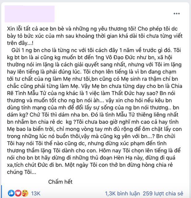 Mẹ ruột Jack bất ngờ chia sẻ gay gắt: Hãy dừng thủ đoạn hèn hạ, chia rẽ tình mẫu tử là việc làm thất đức - Ảnh 2.