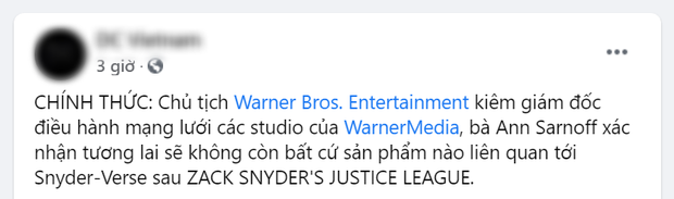 Khán giả phẫn nộ vì Chủ tịch Warner Bros kiên quyết từ bỏ Zack Snyder khỏi vũ trụ DC, nhưng thực hư thế nào? - Ảnh 2.