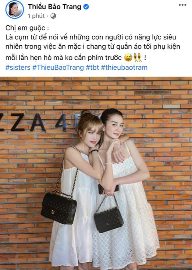Thiều Bảo Trang khoe khoảnh khắc hội ngộ cùng Thiều Bảo Trâm, hé lộ điểm chung thú vị của hai chị em - Ảnh 2.