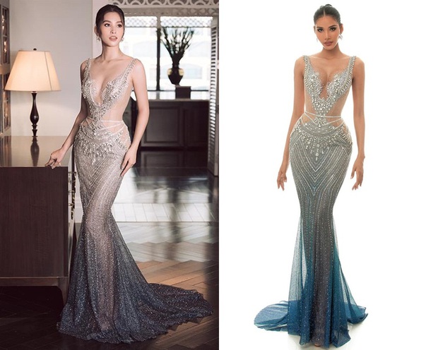 Diện váy khoe vòng 1 sexy hết nút nhưng Tiểu Vy chẳng thể “ngồn ngộn” như Hoàng Thùy - Ảnh 9.