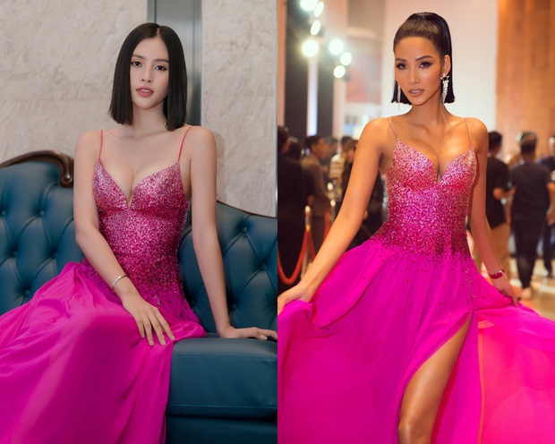 Diện váy khoe vòng 1 sexy hết nút nhưng Tiểu Vy chẳng thể “ngồn ngộn” như Hoàng Thùy - Ảnh 7.