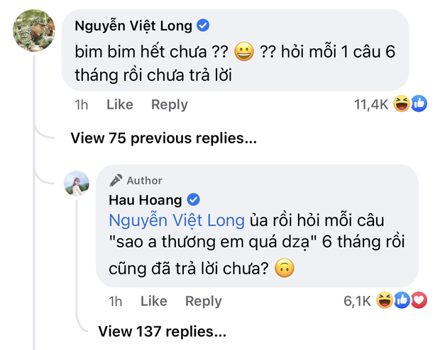 Hậu Hoàng gửi Mũi trưởng Long: Hỏi mỗi câu Sao anh thương em quá vậy 6 tháng rồi đã trả lời chưa? - Ảnh 3.