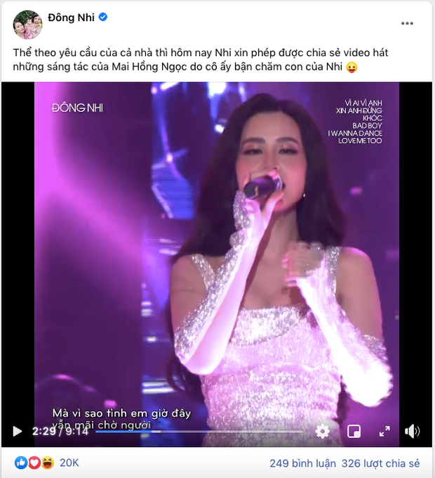 Sau ồn ào cướp hit, Đông Nhi thừa nhận hát sáng tác của Mai Hồng Ngọc vì... “cô ấy bận chăm con của Nhi” - Ảnh 1.