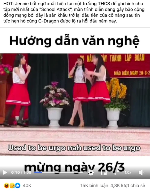 Khi fan Jennie (BLACKPINK) diễn văn nghệ ở trường: Vũ đạo sôi động biến thành tập dưỡng sinh, hát kiểu đa ngôn ngữ nghe mà tức! - Ảnh 5.