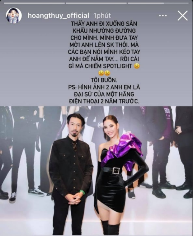 Hoàng Thuỳ bức xúc đáp trả nghi vấn đòi nắm tay Đen Vâu trên sân khấu, netizen thấy vậy lại... rần rần thích thú? - Ảnh 3.