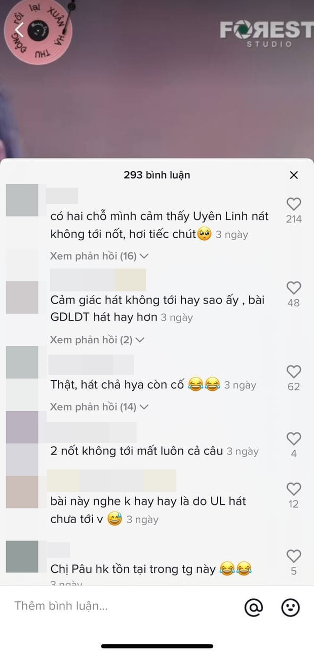 Uyên Linh bị netizen chê hát dở khi lỡ hát chênh phô tại #XHTĐRLX, ai ngờ chính chủ tự nhận xét bản thân còn gắt hơn - Ảnh 3.