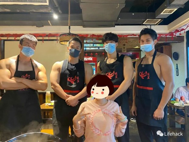Quán lẩu gây sốc vì dàn phục vụ toàn body 6 múi, cởi trần đeo tạp dề khiến cư dân mạng tranh cãi dữ dội - Ảnh 5.