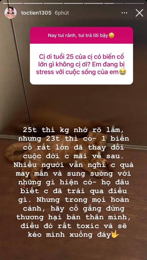 Tóc Tiên hiếm hoi nhắc đến biến cố năm 23 tuổi: “Người ta nghĩ tôi may mắn mà đâu biết tôi đã trải qua chuyện gì” - Ảnh 2. Tóc Tiên hiếm hoi nhắc đến biến cố năm 23 tuổi: “Người ta nghĩ tôi may mắn mà đâu biết tôi đã trải qua chuyện gì” - Ảnh 2.