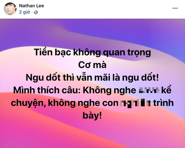 Nathan Lee đăng status đá xéo ai đó ngu dốt, tag Lý Nhã Kỳ nhưng netizen gọi tên Ngọc Trinh vì ám chỉ dàn dựng? - Ảnh 1. Nathan Lee đăng status đá xéo ai đó ngu dốt, tag Lý Nhã Kỳ nhưng netizen gọi tên Ngọc Trinh vì ám chỉ dàn dựng? - Ảnh 1.