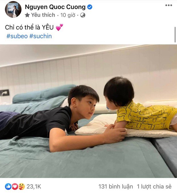 Lâu lắm mới thấy Cường Đô La đăng ảnh Subeo và Suchin quấn quýt bên nhau, hoá ra đã được nhóc tỳ đồng ý? - Ảnh 2. Lâu lắm mới thấy Cường Đô La đăng ảnh Subeo và Suchin quấn quýt bên nhau, hoá ra đã được nhóc tỳ đồng ý? - Ảnh 2.