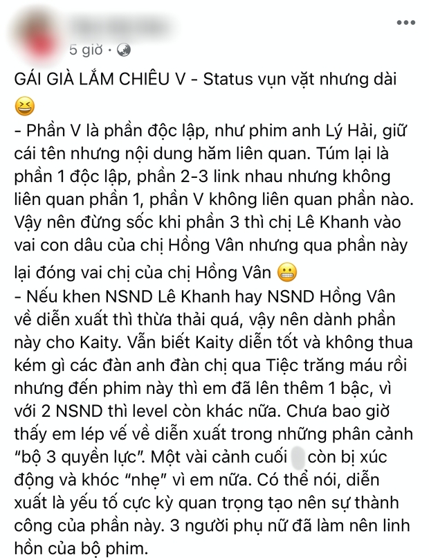 MXH nhận xét thế nào sau World Premiere của Gái Già Lắm Chiêu V? - Ảnh 12.