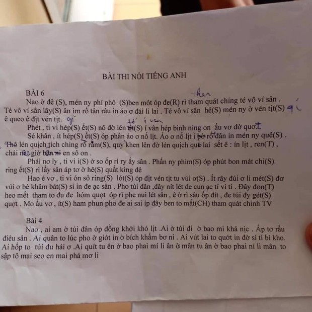 Đi thi nói, sinh viên phiên âm cả đoạn văn tiếng Anh sang tiếng Việt, ai dịch được xin bái phục! - Ảnh 1.