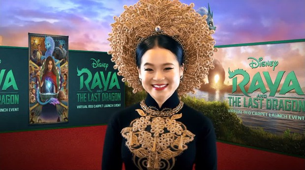 Công chúa gốc Việt đầu tiên của Disney diện áo dài lộng lẫy lên thảm đỏ, không giữ nổi bình tĩnh mà rơi nước mắt - Ảnh 2. Công chúa gốc Việt đầu tiên của Disney diện áo dài lộng lẫy lên thảm đỏ, không giữ nổi bình tĩnh mà rơi nước mắt - Ảnh 2.
