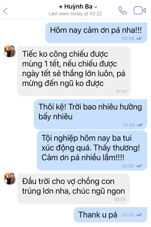 Trấn Thành khoe tin nhắn bố khóc nấc sau khi xem Bố Già, lỡ tay làm lộ luôn bí mật thời cấp 2 nổi loạn - Ảnh 2. Trấn Thành khoe tin nhắn bố khóc nấc sau khi xem Bố Già, lỡ tay làm lộ luôn bí mật thời cấp 2 nổi loạn - Ảnh 2.