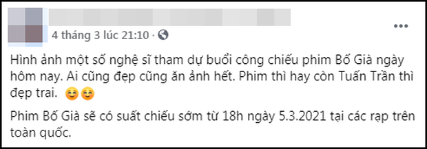 MXH ưng nội dung Bố Già: Tuấn Trần đẹp trai quá đáng, ai cũng lật lại câu Con trai chú, ảnh ngon! - Ảnh 3.