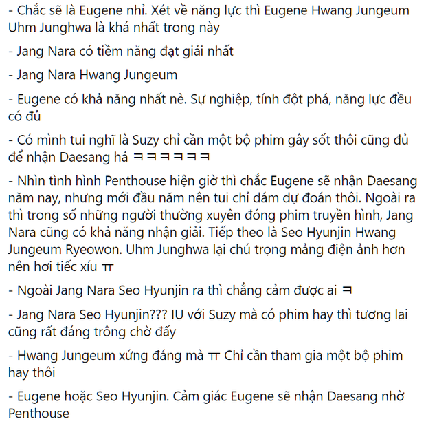 11 nữ ca sĩ Hàn lấn sân làm diễn viên nhưng chưa ai đoạt Daesang, netizen đặt cược cho Eugene của Penthouse nhé! - Ảnh 12.