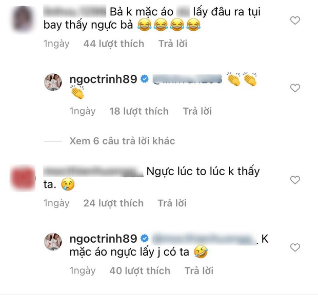 Bị soi vòng 1 khủng “bốc hơi” khi thả rông, Ngọc Trinh đáp 1 câu là biết mức độ hở bạo xứng danh nữ hoàng nội y - Ảnh 3.